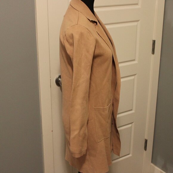 MATT & Nat XS Open Front Cardigan Tan - Picture 3 of 9